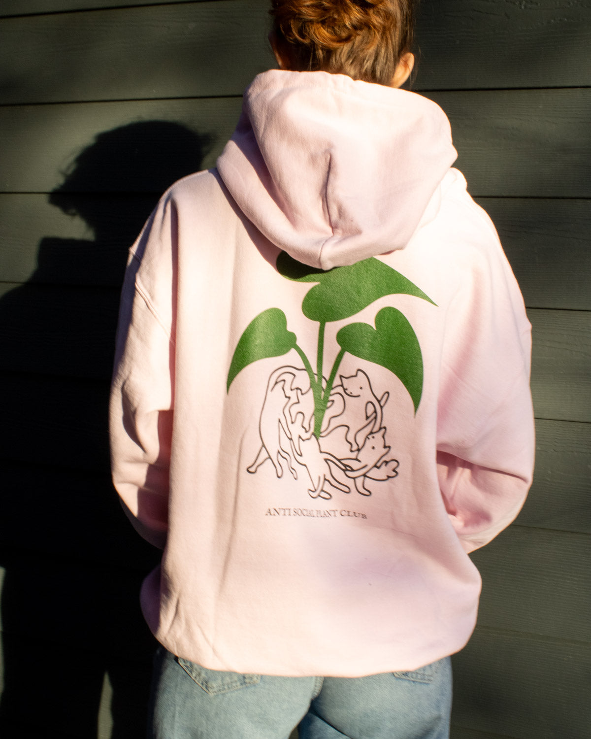 PLANT CULT HOODIE SOFT PINK