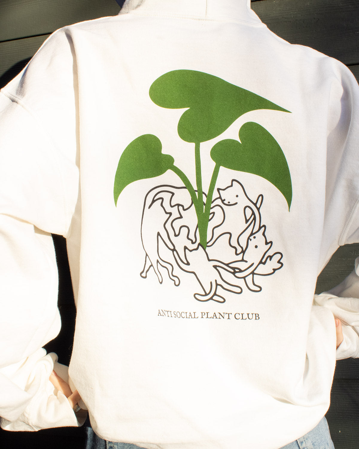 PLANT CULT HOODIE WHITE