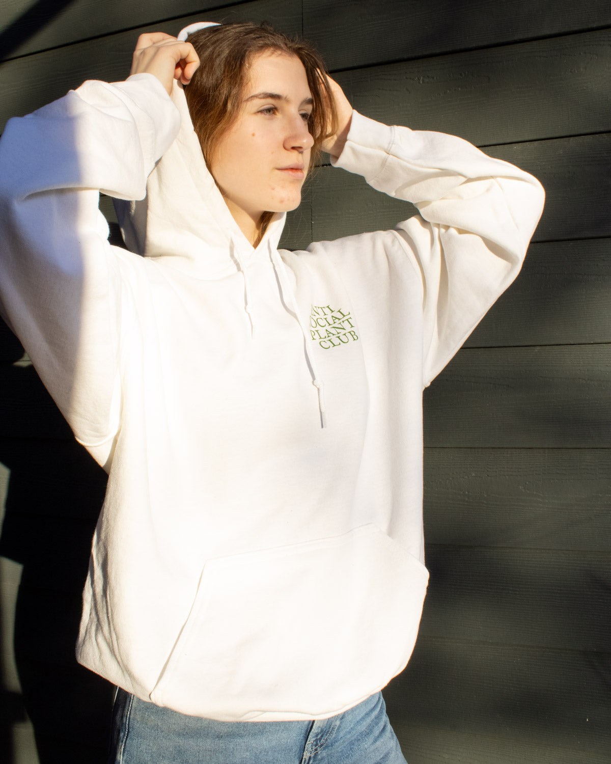 PLANT CULT HOODIE WHITE