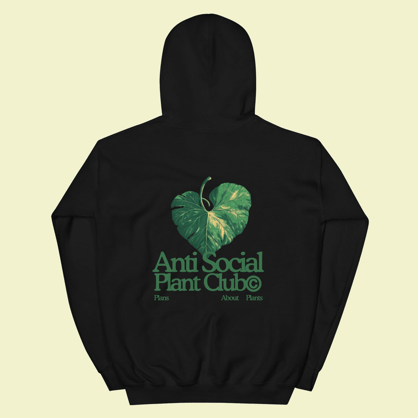 PLANT LOVE HOODIE BLACK