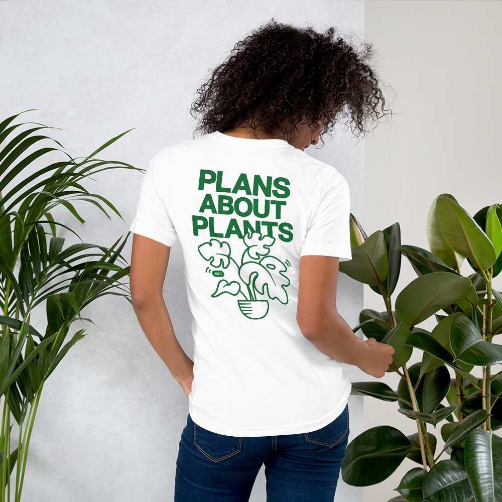 PLANS ABOUT PLANTS - Tee White Forest – antisocialplantclub